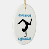 Geboren als Gymnast Keramisch Ornament (Rechts)