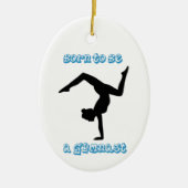 Geboren als Gymnast Keramisch Ornament (Voorkant)