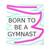 Geboren als Gymnast Notitieblok (Voorkant)