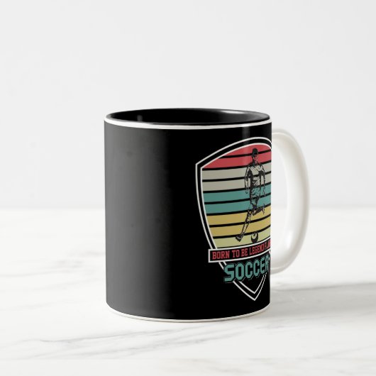 Geboren als legendarische voetbalspeler mok (Voorkant rechts)