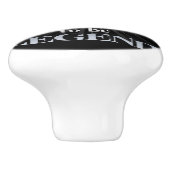 geboren als legende keramische knop (Zijkant)