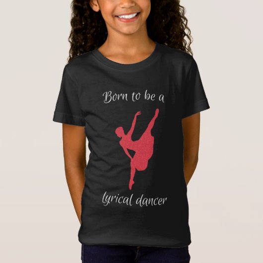 Geboren als Lyrische danser T-shirt (Voorkant)