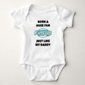 Geboren als Miami Football Fan Romper (Voorkant)