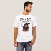 Geboren als rat T-shirt (Voorkant volledig)