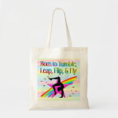 GEBOREN ALS TUMBLE GYMNASTICS CANVAS TAS (Voorkant)