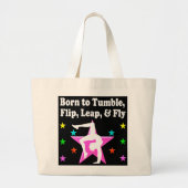 GEBOREN ALS TURNKAMPIOEN GROTE TOTE BAG (Voorkant)