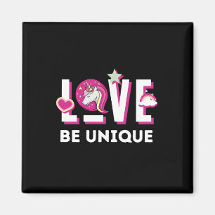 Geboren als Unicorn Magical Fantasy Animal Magneet