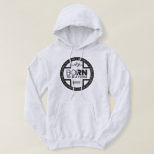 Geboren als verpleegster lichtgekleurde hoodie