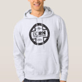 Geboren als verpleegster lichtgekleurde hoodie (Voorkant)