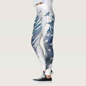 GEBOREN ALS VRIJ | Grunge denim getextureerde aren Leggings (Links)