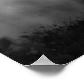 Geboren als Wild Black en White Running Horse Poster (Hoek)