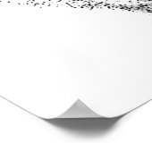 Geboren als Wild Black en White Wolf Motivatie Poster (Hoek)