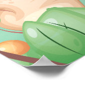 Geboren als Wild Kinder Room Poster met naam en ja (Hoek)