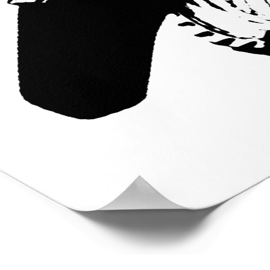 Geboren als Wild Motocross Motorcycle Sport Poster (Hoek)