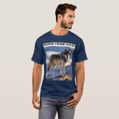 Geboren als Wild Wolf T-shirt (Voorkant volledig)
