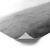 Geboren als Wilde Black en White Running Horses Poster (Hoek)