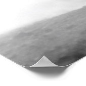 Geboren als Wilde Black en White Running Horses Poster (Hoek)