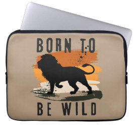 Geboren als wilde leeuwen laptop sleeve