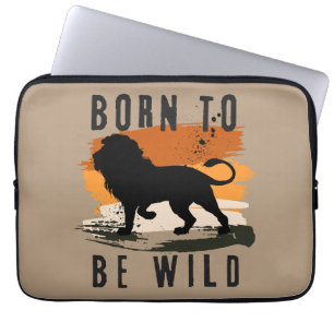 Geboren als wilde leeuwen laptop sleeve