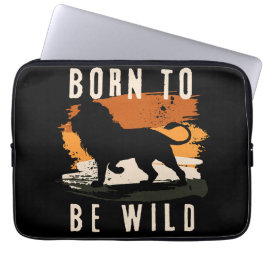 Geboren als wilde leeuwen laptop sleeve