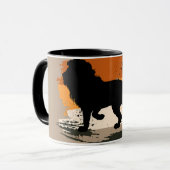 Geboren als wilde leeuwen mok (Voorkant links)