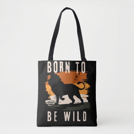Geboren als wilde leeuwen tote bag (Voorkant)