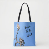Geboren als Wilde, Rode Tail Hawk Tote Bag (Voorkant)