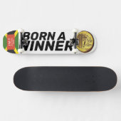 GEBOREN ALS WINNAAR Skateboard (Horizontaal)