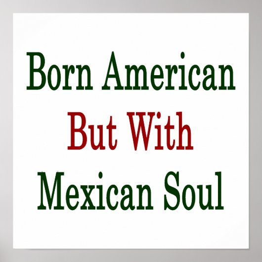 Geboren Amerikaans maar met Mexicaanse sol Poster (Voorkant)