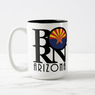 GEBOREN Arizona 15oz Tweekleurige Koffiemok