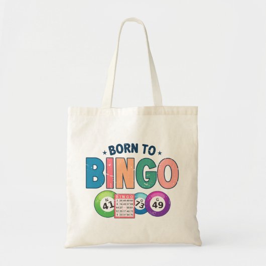Geboren bij Bingo Tote Bag (Voorkant)