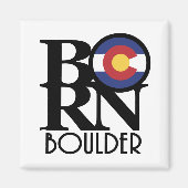GEBOREN Boulder Colorado Magneet (Voorkant)