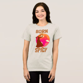 Geboren curryliefhebber met pittige smaak Tri-Blend shirt
