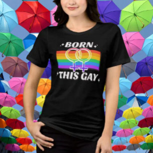 Geboren Deze Gay Regenboog Venus Tri-Blend Shirt