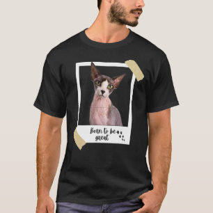 Geboren deze grote schattige sphynx kat en kitten t-shirt