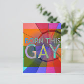 Geboren Deze Homosexueel Briefkaart (Staand voorkant)