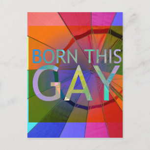 Geboren Deze Homosexueel Briefkaart