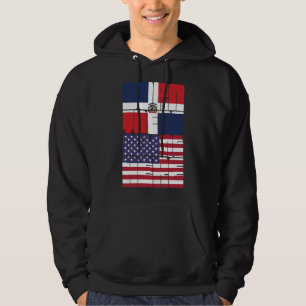 Geboren Dominicaanse Republiek Amerikan Hoodie