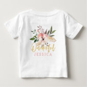 geboren eerste verjaardag t-shirt (Achterkant)