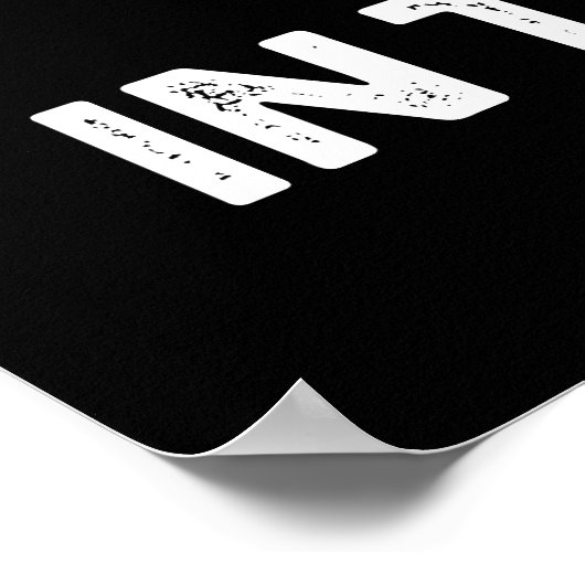 Geboren en gebakken in de Verenigde Staten grappig Poster (Hoek)