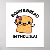 Geboren en gelezen in de Verenigde Staten Funny Fo Poster (Voorkant)