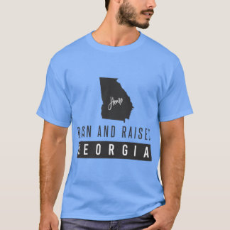 Geboren en getogen in Georgië T-shirt