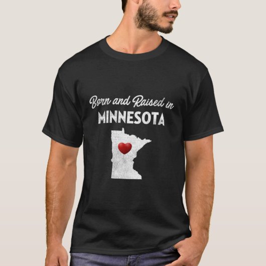 Geboren en getogen in Minnesota Shirt (Voorkant)