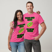 Geboren en getogen op Neon Green Chicago Relish Ch T-shirt (Unisex)