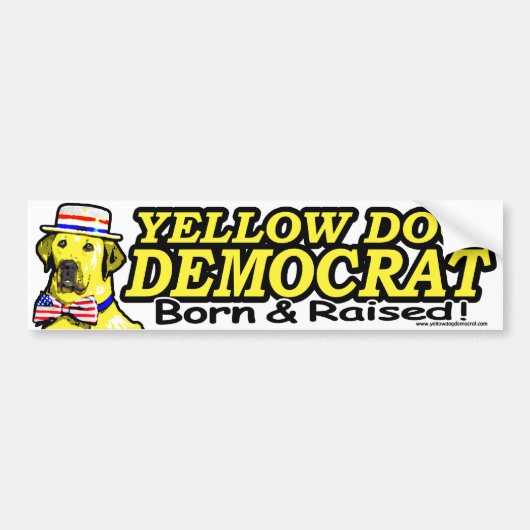 Geboren en opgevoed Bumpersticker (Voorkant)