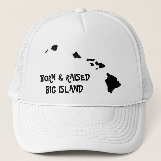 GEBOREN EN VERHOOGD BIG ISLAND TRUCKER PET (Voorkant)