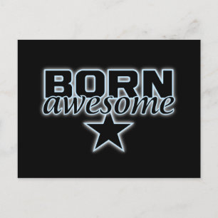 Geboren Geweldige briefkaart