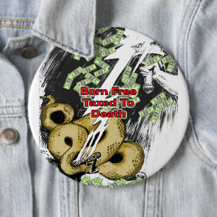 Geboren Gratis Belastingplichtig aan Death Gifts e Ronde Button 6,0 Cm