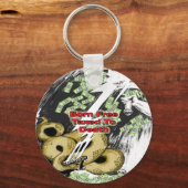 Geboren Gratis Belastingplichtig aan Death Gifts e Sleutelhanger (Voorkant)