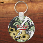 Geboren Gratis Belastingplichtig aan Death Gifts e Sleutelhanger (Voorkant)